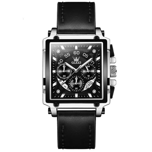 Olevs Chronograph Model 9919-Square Luxury Men's Watch