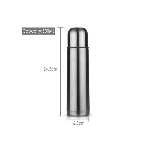 Stainless Steel 500ml Vacuum Flask + Free Gift Hand Towel