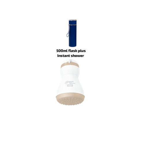 Insulated 500ml Vacuum Flask + Instant Shower Head