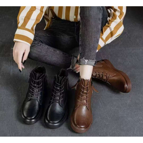Cash Leather Ankle Boots