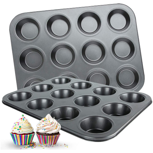 Non-Stick 12 Cupcake Baking Tray