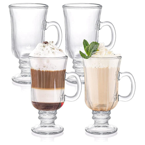 Irish Tea/Coffee 6pcs 250ml Glass Mug