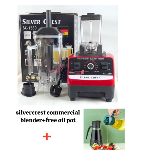Commercial Silver Crest Blender plus Free Oil Pot
