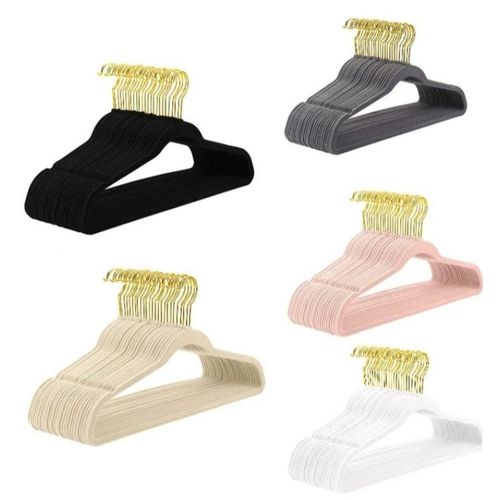 Non-slip 10pcs Velvet Hanger