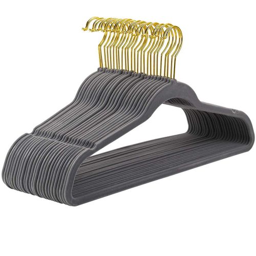 Non-slip 10pcs Velvet Hanger