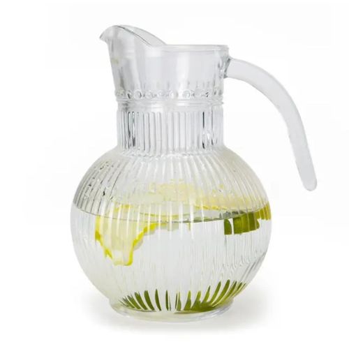 Round Striped 1.8L Glass Juice Pot