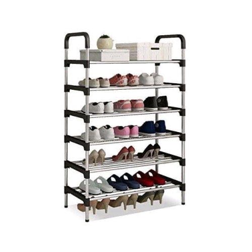 Adjustable Portable 6 Layer Shoe Rack
