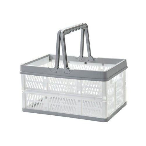 Collapsible Storage Container Basket With Handles