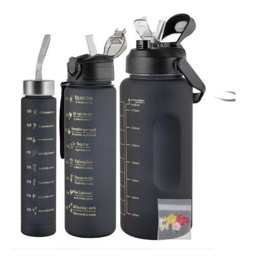 Motivational Sports 3-in-1 Water Bottle Set