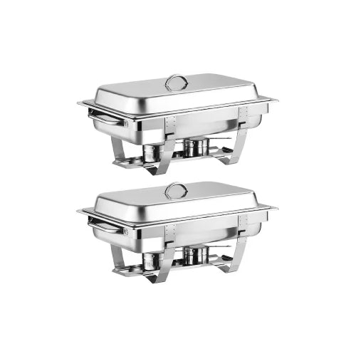 Stainless Steel Double Tray Chaffing Dish