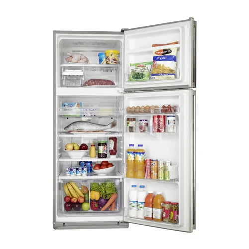 Sharp 396L SJ-48C/ST Non Frost Fridge-Silver