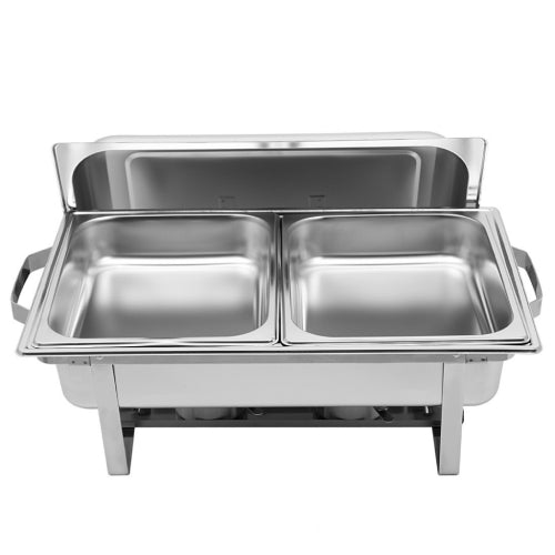 Stainless Steel Double Tray Chaffing Dish