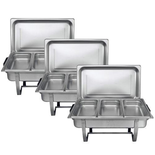 Stainless Steel Triple Tray Chafing Dish