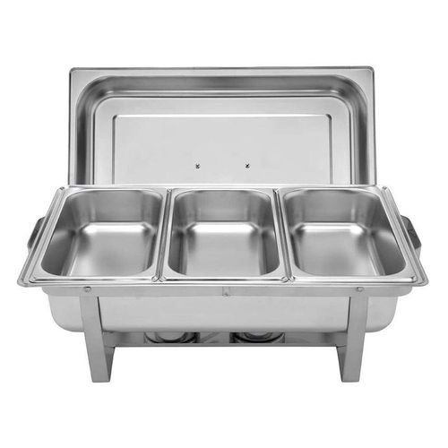 Stainless Steel Triple Tray Chafing Dish