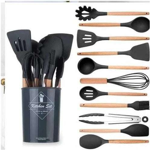 Nonstick Silicon Kitchen Spoon Set