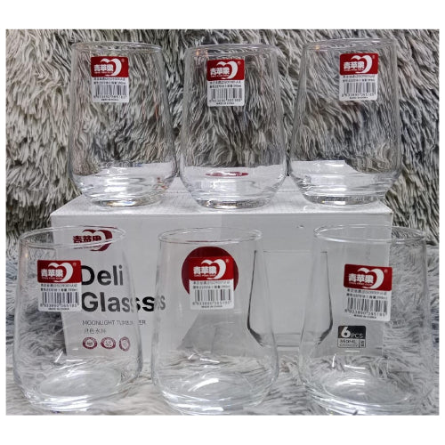 Deli Drinking 6pcs Hiball Glass Tumblers