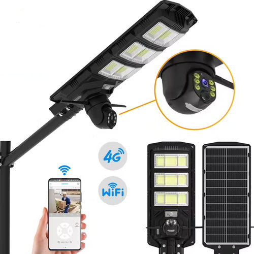Solar Street Lights 5000W 4G Wifi Camera