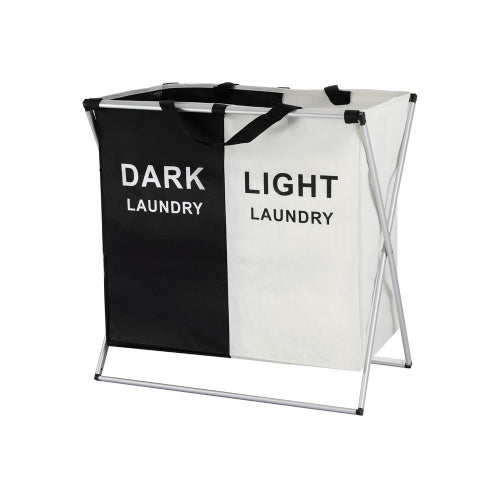2 Section Light & Dark Laundry Basket