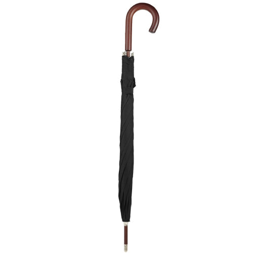 Classic Wooden J Stick Handle Umbrella