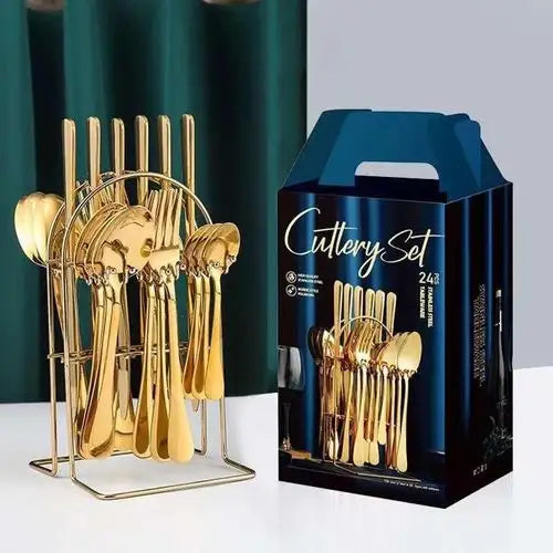 Stainless Steel 24-Pieces Cutlery Set