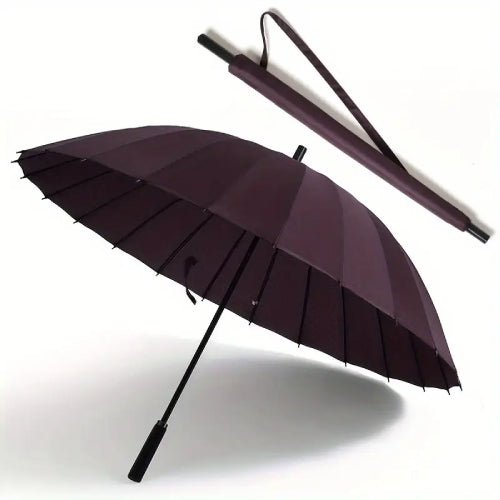 Durable 24-Rib Extra-Long Handle Golf Umbrella
