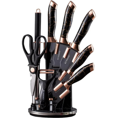 Marble 7pcs Professional Chef Knife Set