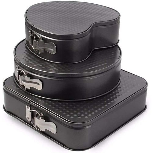 High Quality Non Stick 3pcs Cake Mould/Baking Tins