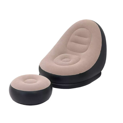 Inflatable Seat With Foot Rest + Manual Pump