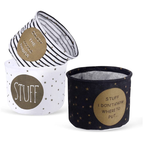 Round Foldable Storage Baskets
