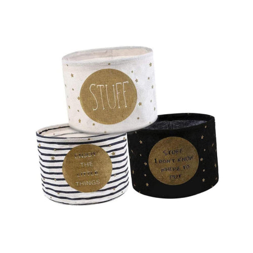 Round Foldable Storage Baskets