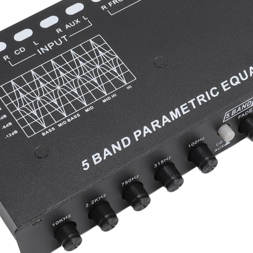 Adjustable MX508 5 Band Car Equalizer