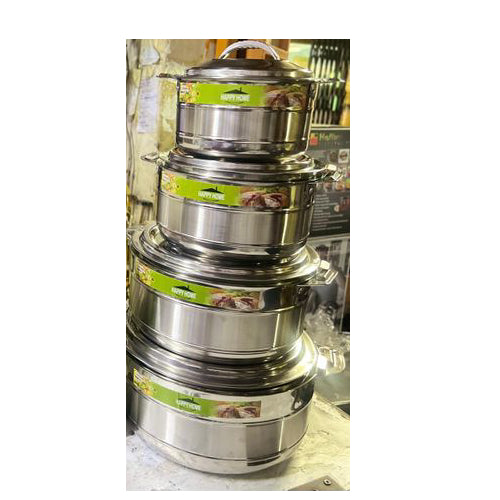Happy Home 4pcs Stainless Steel Hot Pot
