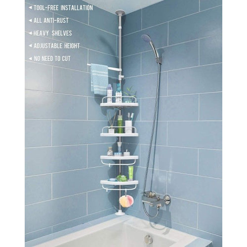 4 Layer Adjustable Multi Corner Shelf