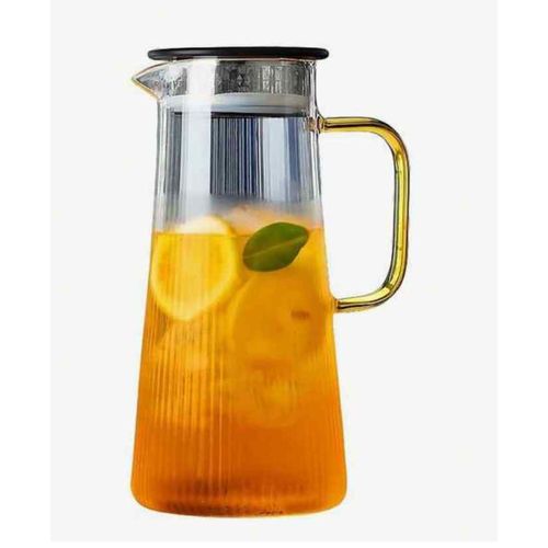 Deli Golden Handle Glass Jug Set