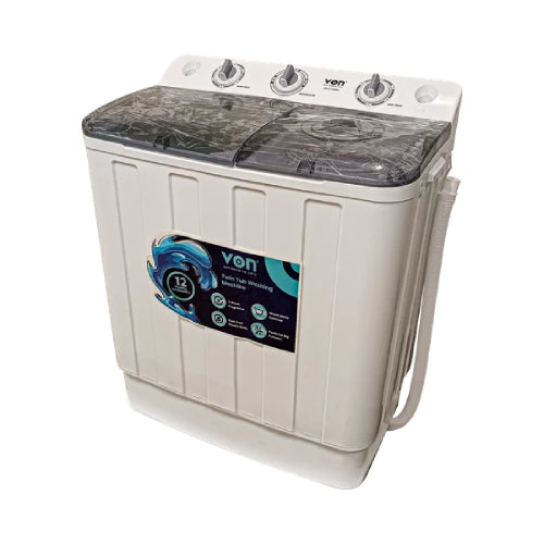 Von VALS-75BWY Twin Tub Washing Machine – 7.5Kg