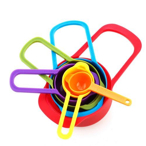 Multicolor -6Pcs Measuring Cups And Spoons Set