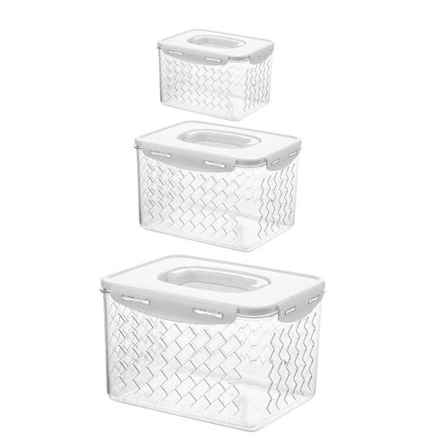 Heavy Acrylic 3pcs Fridge Storage Containers