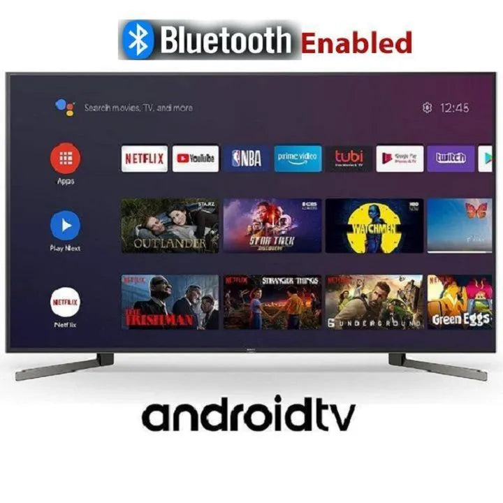 BLUETOOTH VITRON HTC4388FS 43" INCH FRAMELESS FHD SMART TV ANDROID TV NETFLIX ,YOUTUBE TELEVISION INBUILT DECODER , BUILT-IN WIFI, APP STORE 1GB-RAM 8GB-ROM 2*USB PORTS,3*HD