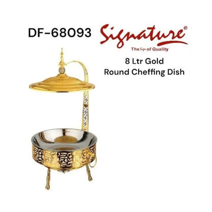 Signature Gold Plated DF-68093 Round Chafing Dish