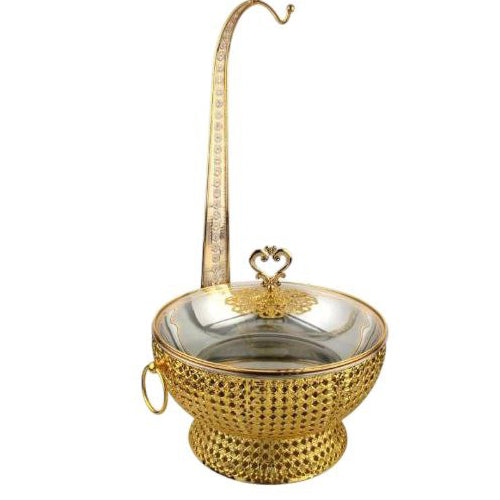 Signature Gold Plated DF-68011 Round Chafing Dish