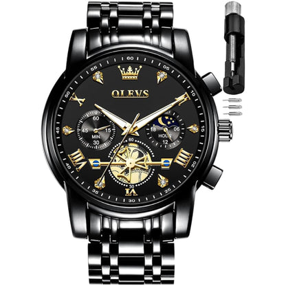 Olevs Chronograph Model-3675 Luxury Men's Watch
