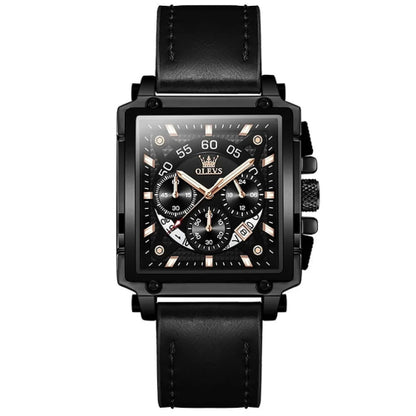 Olevs Chronograph Model 9919-Square Luxury Men's Watch