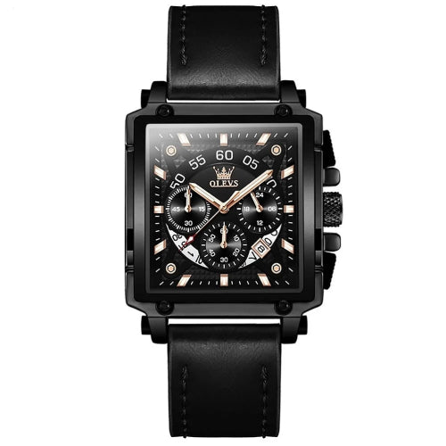 Olevs Chronograph Model 9919-Square Luxury Men's Watch