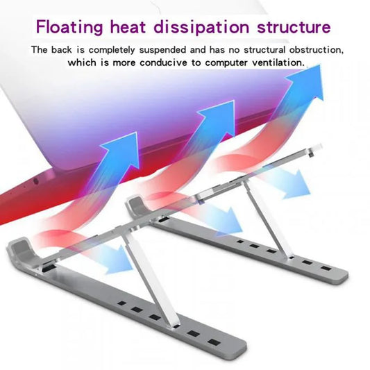 Premium Adjustable Metallic Laptop Stand – Sleek, Sturdy & Ergonomic