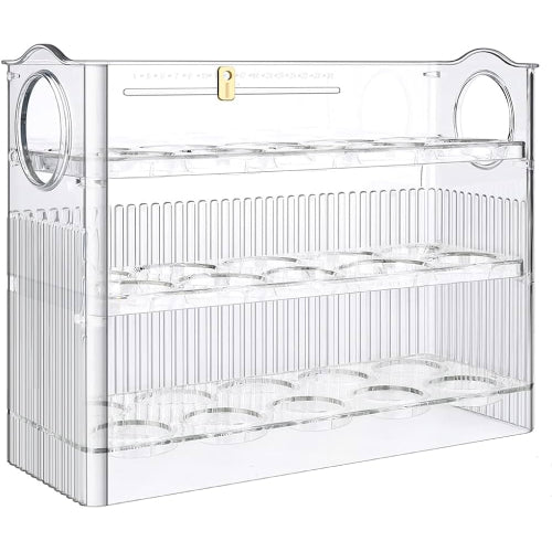 3 Layer Transparent Flip Egg Box