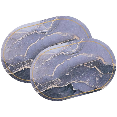 Big Size Oval Shaped Absorbent Bathroom Mat