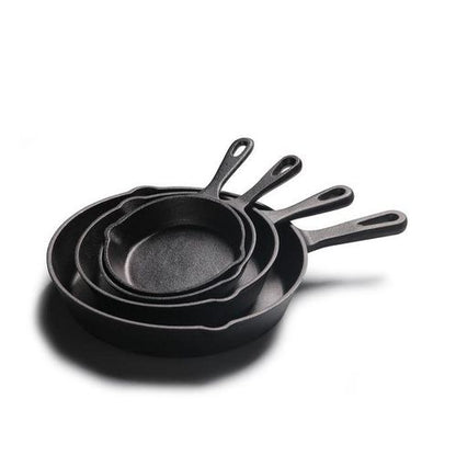 Cast Iron 4Pcs Skillet Set