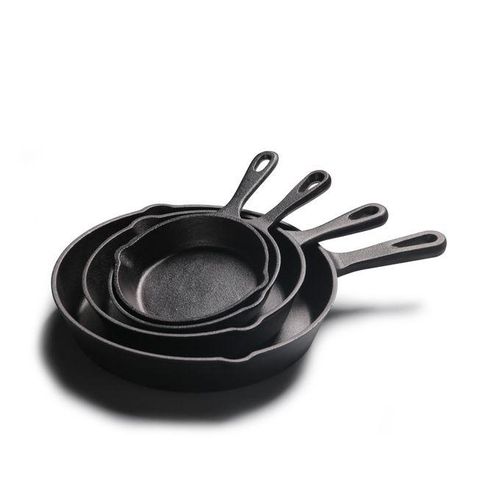 Cast Iron 4Pcs Skillet Set