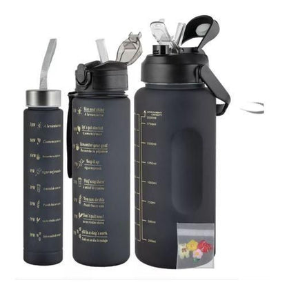 Motivational Sports 3-in-1 Water Bottle Set
