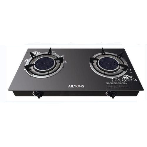 Ailyons 2 Burner Infrared Glass Tampered Table Top Burner